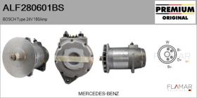 BOSCH ALF280601BS - ALT NUEVO ORIG. BOSCH Type 24V 180Amp