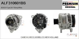 BOSCH ALF310601BS - ALT NUEVO ORIG. BOSCH Type 24V 70Amp PR8