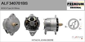 BOSCH ALF340701BS - ALT NUEVO ORIG. BOSCH Type 24V 80Amp