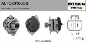 DELCO REMY ALF520106DS - ALT NUEVO ORIG. DELCOREMY Type 12V 100Amp PFR6