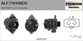 DELCO REMY ALF710106DS - ALT NUEVO ORIG. DELCOREMY Type 12V 70Amp PR6