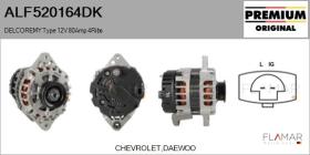 DELCO REMY KOREA ALF520164DK - ALT NUEVO ORIG. DELCOREMY Type 12V 80Amp PR4