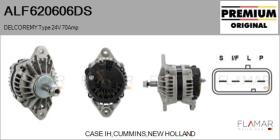 DELCO REMY ALF620606DS - ALT NUEVO ORIG. DELCOREMY Type 24V