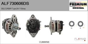 DELCO REMY ALF730606DS - ALT NUEVO ORIG. DELCOREMY Type 24V 110Amp