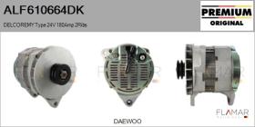 DELCO REMY KOREA ALF610664DK - ALT NUEVO ORIG. DELCOREMY Type 24V 180Amp DP2