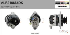 DELCO REMY KOREA ALF210664DK - ALT NUEVO ORIG. DELCOREMY Type 24V 45Amp