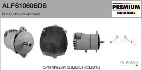 DELCO REMY ALF610606DS - ALT NUEVO ORIG. DELCOREMY Type 24V 75Amp