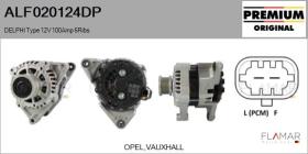 DELPHI KOREA ALF020124DP - ALT NUEVO ORIG. DELPHI Type 12V 100Amp PFR6