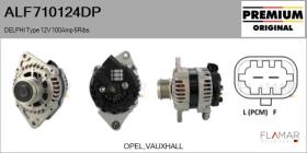 DELPHI KOREA ALF710124DP - ALT NUEVO ORIG. DELPHI Type 12V 100Amp PFR6