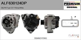 DELPHI KOREA ALF630124DP - ALT NUEVO ORIG. DELPHI Type 12V 115Amp PR6