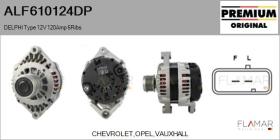 DELPHI KOREA ALF610124DP - ALT NUEVO ORIG. DELPHI Type 12V 120Amp PFR6