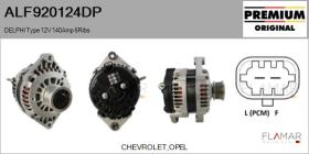 DELPHI KOREA ALF920124DP - ALT NUEVO ORIG. DELPHI Type 12V 140Amp PFR6