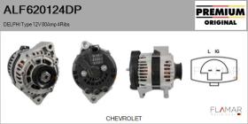 DELPHI KOREA ALF620124DP - ALT NUEVO ORIG. DELPHI Type 12V 80Amp PR4