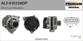 DELPHI KOREA ALF410124DP - ALT NUEVO ORIG. DELPHI Type 12V 90Amp PFR6
