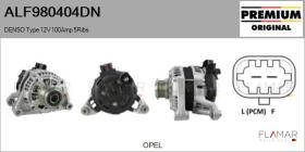 DENSO ALF980404DN - ALT NUEVO ORIG. DENSO Type 12V 100Amp PFR5