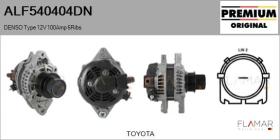 DENSO ALF540404DN - ALT NUEVO ORIG. DENSO Type 12V 100Amp PFR6