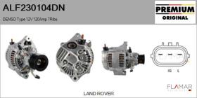 DENSO ALF230104DN - ALT NUEVO ORIG. DENSO Type 12V 120Amp PR7