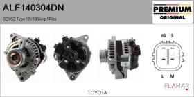DENSO ALF140304DN - ALT NUEVO ORIG. DENSO Type 12V 130Amp PFR5