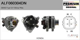 DENSO ALF060304DN - ALT NUEVO ORIG. DENSO Type 12V 130Amp PR7