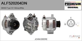 DENSO ALF520204DN - ALT NUEVO ORIG. DENSO Type 12V 140Amp PR8
