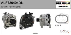 DENSO ALF730404DN - ALT NUEVO ORIG. DENSO Type 12V 170Amp PFR6