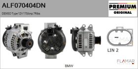 DENSO ALF070404DN - ALT NUEVO ORIG. DENSO Type 12V 170Amp PFR7