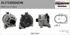 DENSO ALF530504DN - ALT NUEVO ORIG. DENSO Type 12V 180Amp