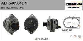 DENSO ALF540504DN - ALT NUEVO ORIG. DENSO Type 12V 180Amp PFR6