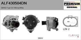 DENSO ALF430504DN - ALT NUEVO ORIG. DENSO Type 12V 180Amp PFR6