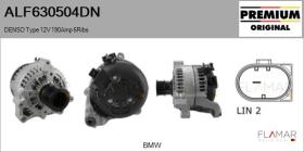 DENSO ALF630504DN - ALT NUEVO ORIG. DENSO Type 12V 190Amp PFR6