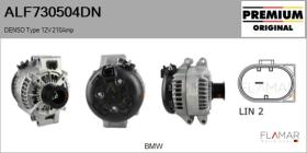 DENSO ALF730504DN - ALT NUEVO ORIG. DENSO Type 12V 210Amp