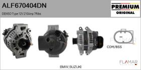 DENSO ALF670404DN - ALT NUEVO ORIG. DENSO Type 12V 210Amp PR7