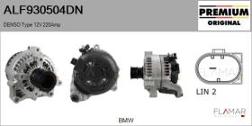 DENSO ALF930504DN - ALT NUEVO ORIG. DENSO Type 12V 220Amp