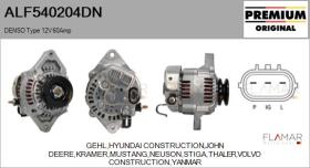 DENSO ALF540204DN - ALT NUEVO ORIG. DENSO Type 12V 60Amp