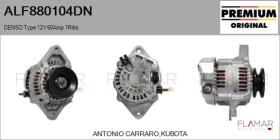 DENSO ALF880104DN - ALT NUEVO ORIG. DENSO Type 12V 60Amp 1Ribs