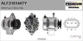 TOYOTA ALF210144TY - ALT NUEVO ORIG. DENSO Type 12V 60Amp 1Ribs