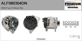 DENSO ALF080304DN - ALT NUEVO ORIG. DENSO Type 12V 65Amp PV1