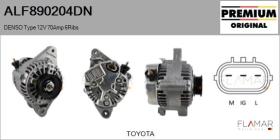 DENSO ALF890204DN - ALT NUEVO ORIG. DENSO Type 12V 70Amp PR6