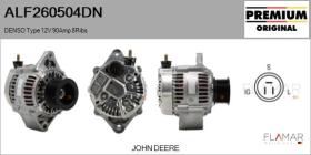 DENSO ALF260504DN - ALT NUEVO ORIG. DENSO Type 12V 90Amp PR8
