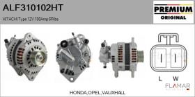 HITACHI ALF310102HT - ALT NUEVO ORIG. HITACHI Type 12V 100Amp PR6