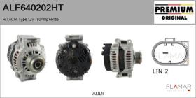 HITACHI ALF640202HT - ALT NUEVO ORIG. HITACHI Type 12V 180Amp PFR6