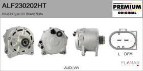 HITACHI ALF230202HT - ALT NUEVO ORIG. HITACHI Type 12V 190Amp PR5