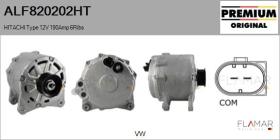 HITACHI ALF820202HT - ALT NUEVO ORIG. HITACHI Type 12V 190Amp PR6