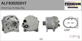 HITACHI ALF830202HT - ALT NUEVO ORIG. HITACHI Type 12V 190Amp PR7