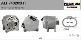 HITACHI ALF740202HT - ALT NUEVO ORIG. HITACHI Type 12V 190Amp PR7
