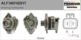 HITACHI ALF340102HT - ALT NUEVO ORIG. HITACHI Type 12V 90Amp PR7