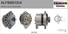 MAHLE ALF920212LK - ALT NUEVO ORIG. LETRIKA Type 12V 100Amp DP2