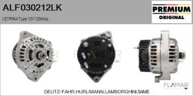 MAHLE ALF030212LK - ALT NUEVO ORIG. LETRIKA Type 12V 120Amp