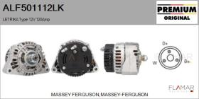 MAHLE ALF501112LK - ALT NUEVO ORIG. LETRIKA Type 12V 120Amp