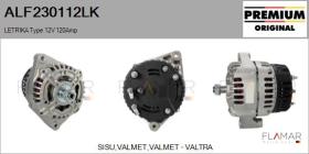 MAHLE ALF230112LK - ALT NUEVO ORIG. LETRIKA Type 12V 120Amp